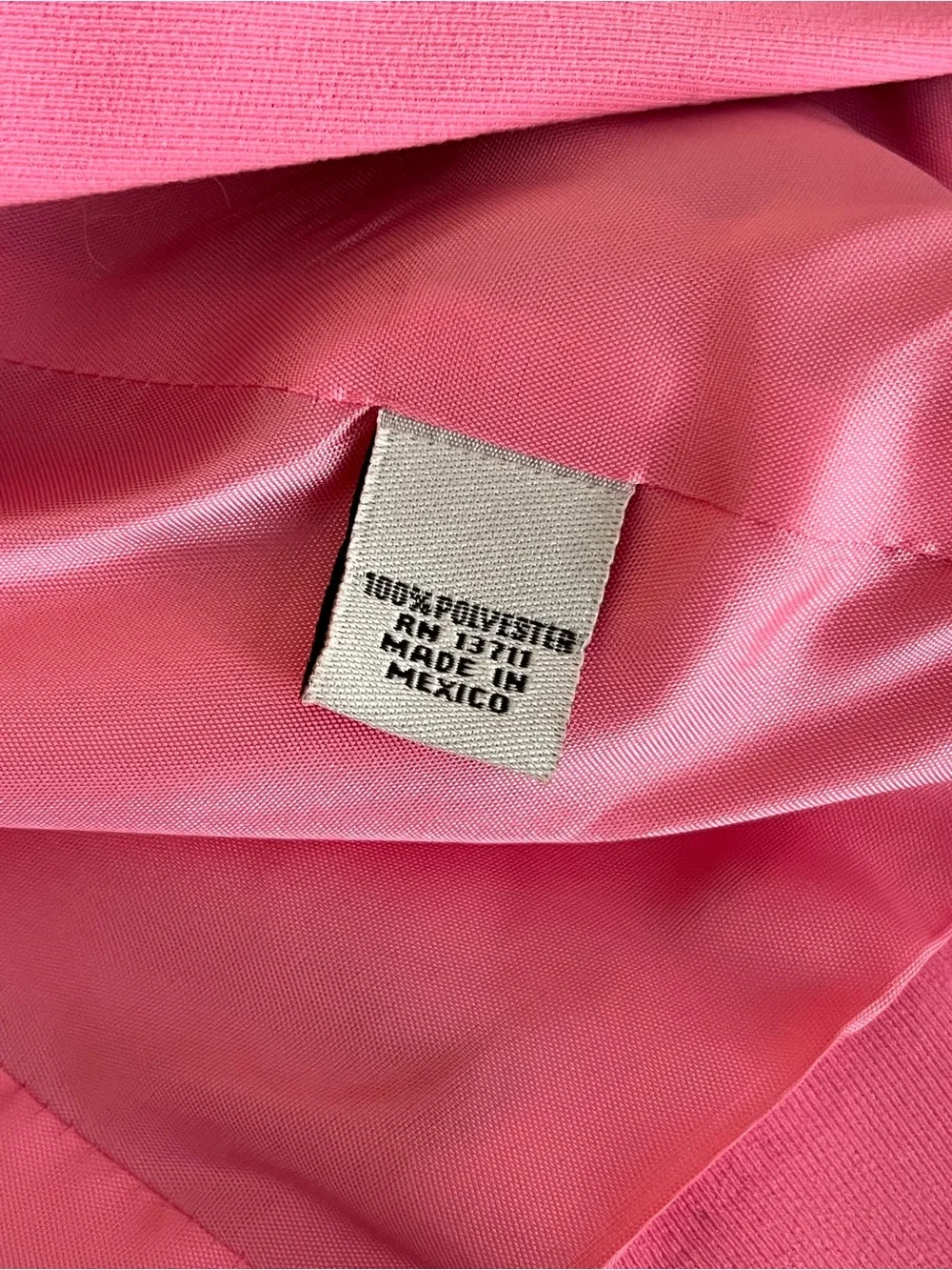 Amanda Smith Petite 3-Piece Suit Set Pink Jacket Top Black Skirt Career Size 2P